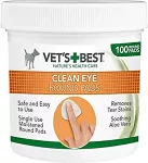 VETS BEST Vet's Best silmapuhastuslapid koertele ja kassidele, 100 tk