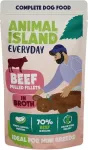 ANIMAL ISLAND Everyday Beef pulled fillets in broth - wet dog food - 150g