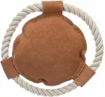 Flamingo Toy Swa with rope Brown 18x18x3,5 cm