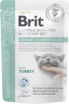 Brit VD Urinary and Stress Relief Pouch - wet cat food - 12x85g