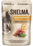 SHELMA kassieine kanafileed tomati ja &uuml;rdidega kastmes 28x85g (Parim enne 28.10.26)