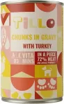 Tillo Chunks in gravy Turkey - wet dog food - 415g