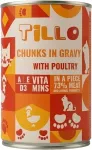 Tillo Chunks in gravy Poultry - wet cat food - 415g