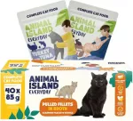 ANIMAL ISLAND Everyday Fillets in broth Turkey with tuna and Veal with rabbit Box - wet cat food - 40x85g