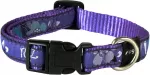 Rogz Kaelarihm Fancy Dress M 16mm Scooter, Purple Forest muster