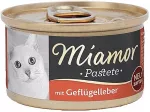 Miamor Meat p&acirc;t&eacute; with poultry and liver - cat treats - 85g