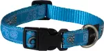 Rogz Kaelarihm Fancy Dress M 16mm Scooter, Turquoise Paw muster