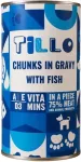 Tillo Chunks in gravy Fish - wet dog food - 1250g