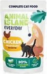 ANIMAL ISLAND Everyday Chicken pulled fillets in broth - wet cat food - 85g