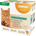 EUKANUBA IAMS DELIGHTS Land & Sea Collection in Gravy box &ndash; wet cat food &ndash; 8x85g