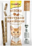 GimCat Sticks Turkey and rabbit - cat treats - 4pcs