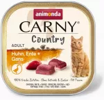 Animonda Carny Country Chicken, Duck + Goose - wet cat food - 100 g
