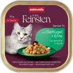 Animonda Vom Feinsten Senior in Sauce Poultry and duck - wet cat food - 85g