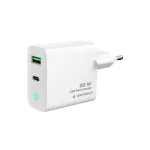 Gembird 2PORT TA-UC-PDQC20L-W-01 laadija