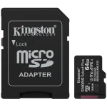 Kingston Micro SDXC UHS-I 64 GB m&auml;lukaart