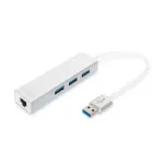 Digitus USB-jaotur integreeritud kaabliga 3-porti dokk