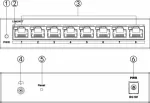 Hikvision DS-3E1508-EI kommutaator