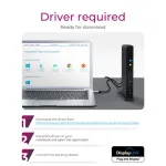 Icy Box USB,HDMI,LAN,DVI-I,Mic IB-DK2241AC dokk