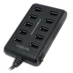 LogiLink USB-jaotur koos toiteplokiga 10-pordiga dokk