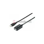Equip kaabel Aktiivne pikendus USB-A2.0->A