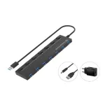 Conceptronic USB-jaotur koos toiteadapteriga 7-pordiga dokk