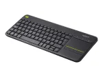 Logitech juhtmevaba puute-tastatuur K400 klaviatuur