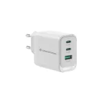 Conceptronic Laadija GaN valge 3-port