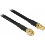 Delock SMA, M-F, 15m, Black - 89425