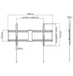 Gembird Wall 43-90" WM-90F-01 kinnitus