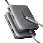 AXAGON 2x USB-A 20c HMC-5HL dokk