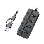 LogiLink Gen1 USB-jaotur sisse- 4-pordiline dokk