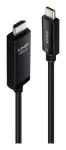 Lindy 43436 videokaabliadapter 5 m USB t&uuml;&uuml;p-C HDMI Must