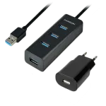 AXAGON 4x Charging MicroUSB HUE-S2BP dokk