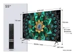 TCL 4K Ultra HD QD-Mini LED 139.7 cm (55") teler