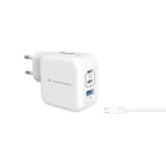 Conceptronic Laadija GaN valge 3-port