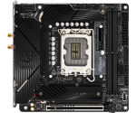 Peamine plaat | ASROCK | Intel B760 Express | LGA1700 | Mini-ITX | M&auml;lu DDR5 | M&auml;lu pesad: 2 | 1xPCI-Express 5.0 16x | 3xM.2 | 1xHDMI | 1xDisplayPort | 5xUSB 3.2 | 1xUSB-C | 1xOptical S/PDIF | 1xRJ45 | 2xAudio port | B760ILIGHTNINGWIFI