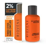 Biovene Biovene, V&auml;sinud silmad ja tumedad ringid, 2% kofeiini, Tursevahendav, silma&uuml;mbruskseerum, 30 ml