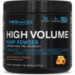 PEScience PEScience High Volume (uus valem), happelise virsiku kommimaitse - 270 g