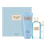 Abercrombie & Fitch Komplekt Abercrombie & Fitch: First Instinct Blue parf&uuml;&uuml;m naistele, 100 ml + First Instinct Blue parf&uuml;&uuml;m naistele, 15 ml + First Instinct Blue niisutav kehakreem, 200 ml