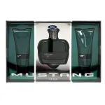 Ford Set Ford: Mustang Green, Eau De Toilette, Meestele, 100 ml + Mustang Green, Niisutav, Peenistusj&auml;rgne Balm, 100 ml + Mustang Green, Niisutav, Du&scaron;igeel, K&otilde;ikidele nahat&uuml;&uuml;pidele, 100 ml