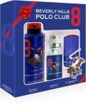 Beverly Hills Polo Club Komplekt Beverly Hills Polo Club: 1982 - Sport 8, Eau De Toilette, Meestele, 50 ml + 1982 - Sport 8, Antiperspirant, Deodorantsprei, Meestele, 175 ml + 1982 - Sport 8, Antiperspirant, Roll-on deodorat, Meestele, 50 ml