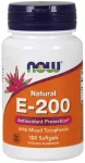 Now Foods NOW Foods Vitamin E-200 &ndash; looduslik (segatud tokoferoolid) &ndash; 100 kapslit