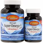 Carlson Labs Carlson Labs p&uuml;&uuml;tud Super Omega-3, 1200 mg &ndash; 100 + 30 kapslit