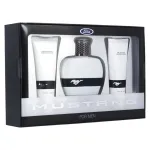 Ford Set Ford: Mustang White, Eau De Toilette, Meestele, 100 ml + Mustang White, Peenistusbalzam, 100 ml + Mustang White, Kehapeeling, Juuksele & Kehale, 100 ml