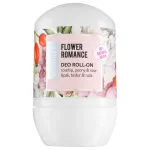 Biobaza Biobaas, Flower Romance, Looduslikud koostisosad, V&auml;rskendav, Lilleline, Deodorant roll-on, Naistele, 50 ml