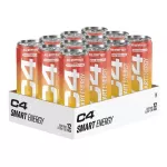 Cellucor Cellucor C4 Smart Energy, punaste marjade ja sidruni maitsega Yuzu jook &ndash; 12 x 330 ml.