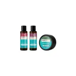 Arganicare Arganicare komplekt: argaania&otilde;li ja sheav&otilde;i, juukseid hooldav kreemjas mask, taastav, niisutav, 100 ml + argaania&otilde;li ja sheav&otilde;i, juukse&scaron;ampoon, taastav ja niisutav, 100 ml