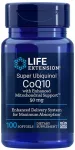 Life Extension Life Extension Super Ubiquinol CoQ10 koos t&auml;iustatud mitokondrite toetusega, 50 mg - 100 kapslit