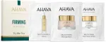 Ahava Ahava komplekt: multivitamiini C+ pinguldav seerum n&auml;ole, 3 ml + multivitamiini pinguldav masseeritav kreemmask n&auml;ole, 3 ml + multivitamiini pinguldav p&auml;evakreem n&auml;ole, SPF 30, 3 ml