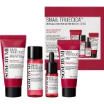Some By Mi Komplekt Mi: Snail Truecica n&auml;opuhastusgeel, 30 ml + Snail Truecica taastav n&auml;otoonik, 30 ml + Snail Truecica taastav n&auml;oseerum, 10 ml + Snail Truecica taastav n&auml;okreem, 20 ml